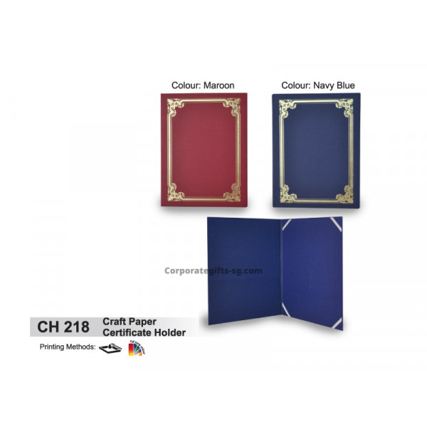 CH 218 Craft Paper Certificate Holder